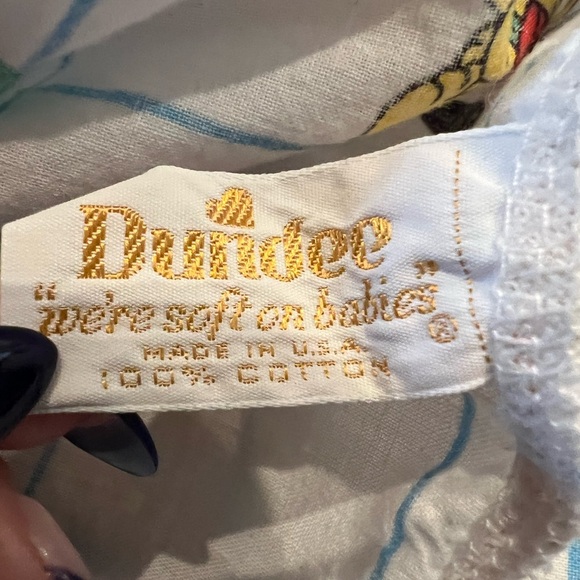 Vintage Dundee Disney Babies Baby Mickey & Minnie Mouse Fitted Crib Sheet - Picture 3 of 3